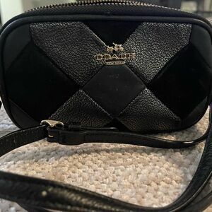 Coach Quilted Black Crossbody Bag